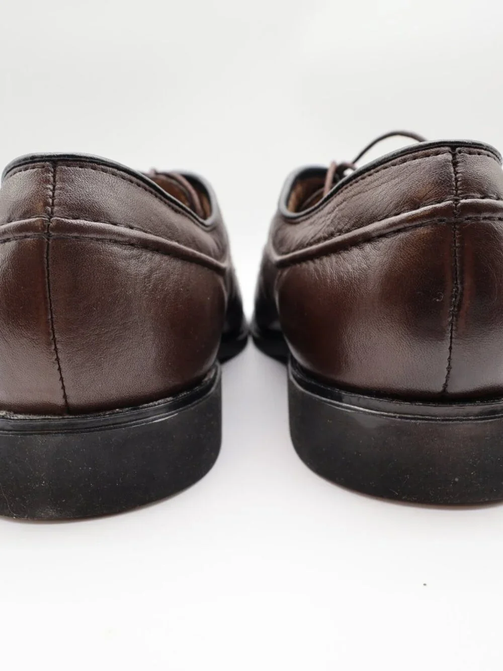 Hush Puppies Tribute Oxford Mens 10 Dark Brown Leather Dress Shoe 16408 New